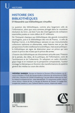 Bertrand.pt - Histoire Des Bibliotheques - 2e Ed. - D'Alexandrie Aux Bibliotheques Virtuelles