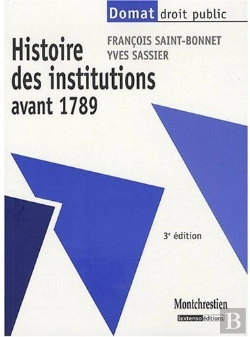 Bertrand.pt - Histoire Des Institutions Avant 1789 (3e Édition)