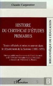 Histoire Du Certificat D'Etudes Primaires