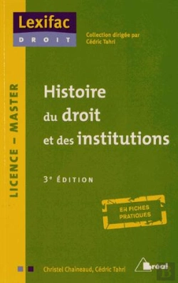 Bertrand.pt - Histoire Du Droit Et Des Institutions
