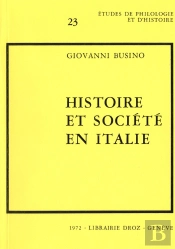 Histoire Et Societe En Italie