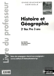 Histoire-Geographie 2eme Bac Pro Agricole Professeur 2011