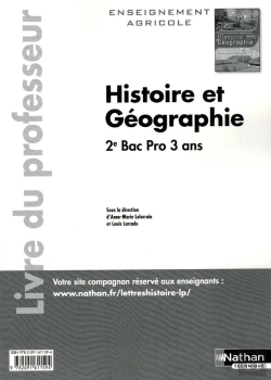 Bertrand.pt - Histoire-Geographie 2eme Bac Pro Agricole Professeur 2011