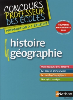 Bertrand.pt - Histoire-Géographie ; Concours Professeur Des Écoles (Édition 2008)