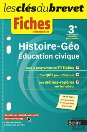 Histoire, Geographie, Education Civique ; 3eme ; Fiches