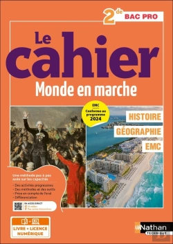 Bertrand.pt - Histoire - Géographie - Emc - 2de Bac Pro - Coll. Le Monde En Marche - Éd. 2025 - Livre + Licence