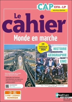Bertrand.pt - Histoire - Géographie - Emc - Cap - Coll. Le Monde En Marche - Éd. 2025 - Livre + Licence
