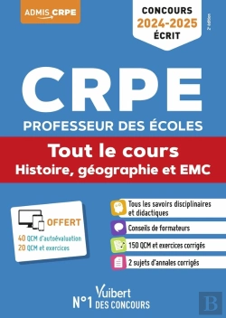 Bertrand.pt - Histoire, Géographie Et Emc : Crpe 2024-2025 Tout-En-Un ; Concours Professeur Des Écoles