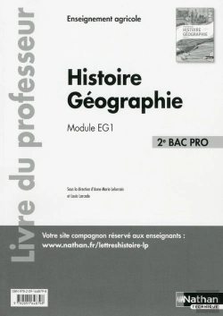 Bertrand.pt - Histoire Géographie - Module Eg1 - 2ème Bac Pro Agricole - Professeur 2017