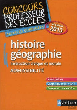 Bertrand.pt - Histoire/Geographie Session 2013 Admissibilite