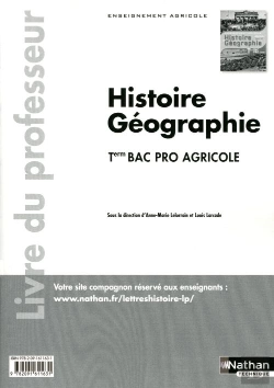 Bertrand.pt - Histoire-Geographie Terminale Bac Pro Agricole - Professeur 2011