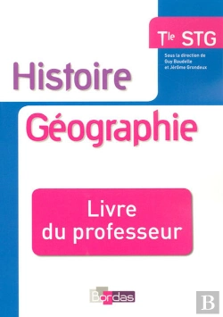 Bertrand.pt - Histoire-Géographie ; Terminale Stg ; Livre Du Professeur