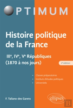 Bertrand.pt - Histoire Politique De La France - Iiie, Ive, Ve Républiques (1870 À Nos Jours)