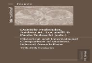 Historical And International Comparison Of Business Interest Associations