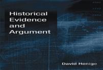 Historical Evidence And Argument