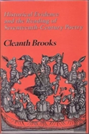 Historical Evidence And The Reading Of Seventeenth-Century Poetry