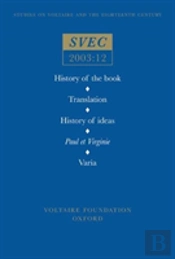 History Of The Book; Translation; History Of Ideas; Paul Et Virginie