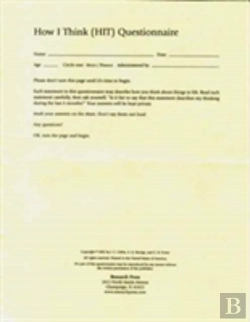 Bertrand.pt - Hit-How I Think Questionnaire, Packet Of 20 Questionnaires