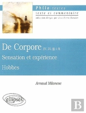 Hobbes, De Corpore (Iv, 25,  1-9), Sensation Et Expérience