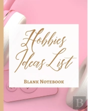 Hobbies Ideas List - Blank Notebook - Write It Down - Pastel Rose Gold Pink Brown Abstract Modern Contemporary Unique
