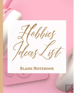 Bertrand.pt - Hobbies Ideas List - Blank Notebook - Write It Down - Pastel Rose Gold Pink Brown Abstract Modern Contemporary Unique