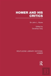 Homer And His Critics