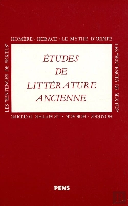 Bertrand.pt - Homère, Horace, Le Mythe D'¼Dipe, Les Sentences De Sextus