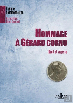 Bertrand.pt - Hommage À Gérard Cornu - Droit Et Sagesse