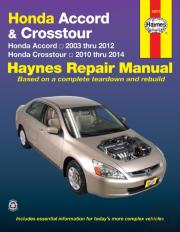 Honda Accord (2003-2012) & Crosstour (2010-2014) Haynes Repair Manual (Usa)
