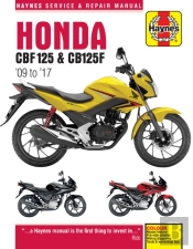Honda Cbf125 & Cb125f ('09 To '17)