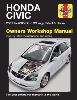 Bertrand.pt - Honda Civic Petrol & Diesel (01 - 05) Haynes Repair Manual