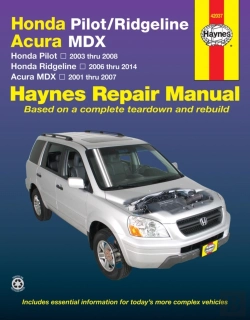 Bertrand.pt - Honda Pilot (2003-2008), Ridgeline (2006-2014) & Acura Mdx (2001-2007) Haynes Repair Manual (Usa)