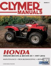 Honda Trx250 Recon & Recon Es (1997-2016) Service Repair Manual