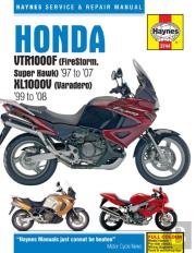 Honda Vtr1000f (Firestorm, Super Hawk) (97 - 07) & Xl1000v (Varadero) (99 - 08) Haynes Repair Manual
