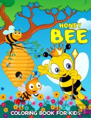 Honey Bee Coloring Book For Kids