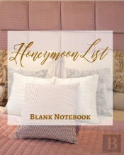Honeymoon List - Blank Notebook - Write It Down - Pastel Rose Pink Gold Brown - Abstract Modern Contemporary Minimal
