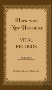 Hopkinton, New Hampshire, Vital Records, Volume 1
