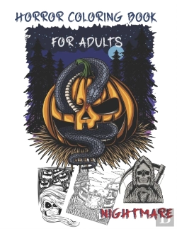 Bertrand.pt - Horror Coloring Book For Adults Nightmare