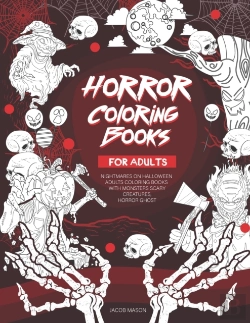 Bertrand.pt - Horror Coloring Books For Adults