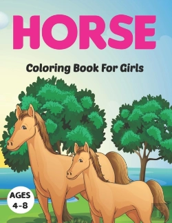 Bertrand.pt - Horse Coloring Book For Girls Ages 4-8
