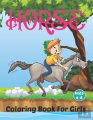 Horse Coloring Book For Girls Ages 4-8