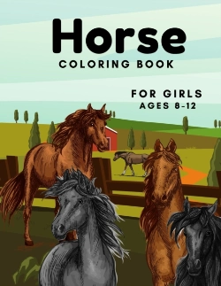 Bertrand.pt - Horse Coloring Book For Girls Ages 8-12