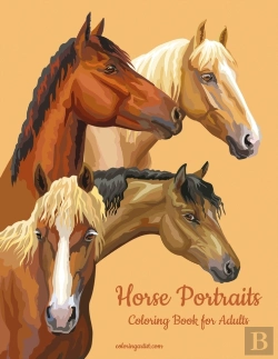 Bertrand.pt - Horse Portraits Coloring Book For Adults