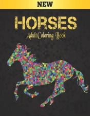 Horses Adult Coloring Book