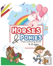 Horses And Ponies Kids Coloring Book