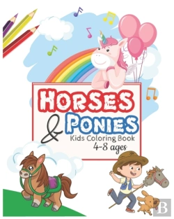 Bertrand.pt - Horses And Ponies Kids Coloring Book