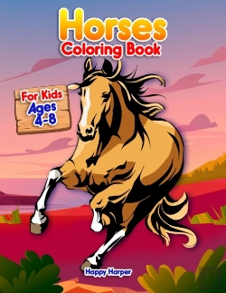 Bertrand.pt - Horses Coloring Book For Kids Ages 4-8