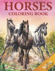 Horses Coloring Book
