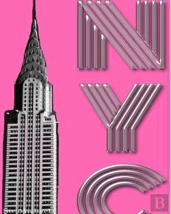 Bertrand.pt - Hot Pink New York City Chrysler Building Creative Drawing Journal