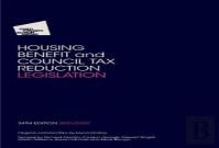 Housing Benefit And Council Tax Reduction Legislation 2021/22 34th Edition